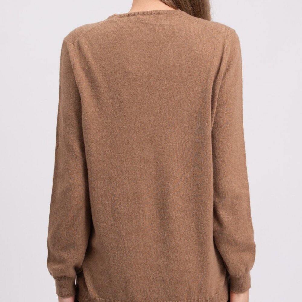 NWT MALO 100% Cashmere Sweater - IT44, US8, M, Taupe Tan, Crewneck - Picture 3 of 9